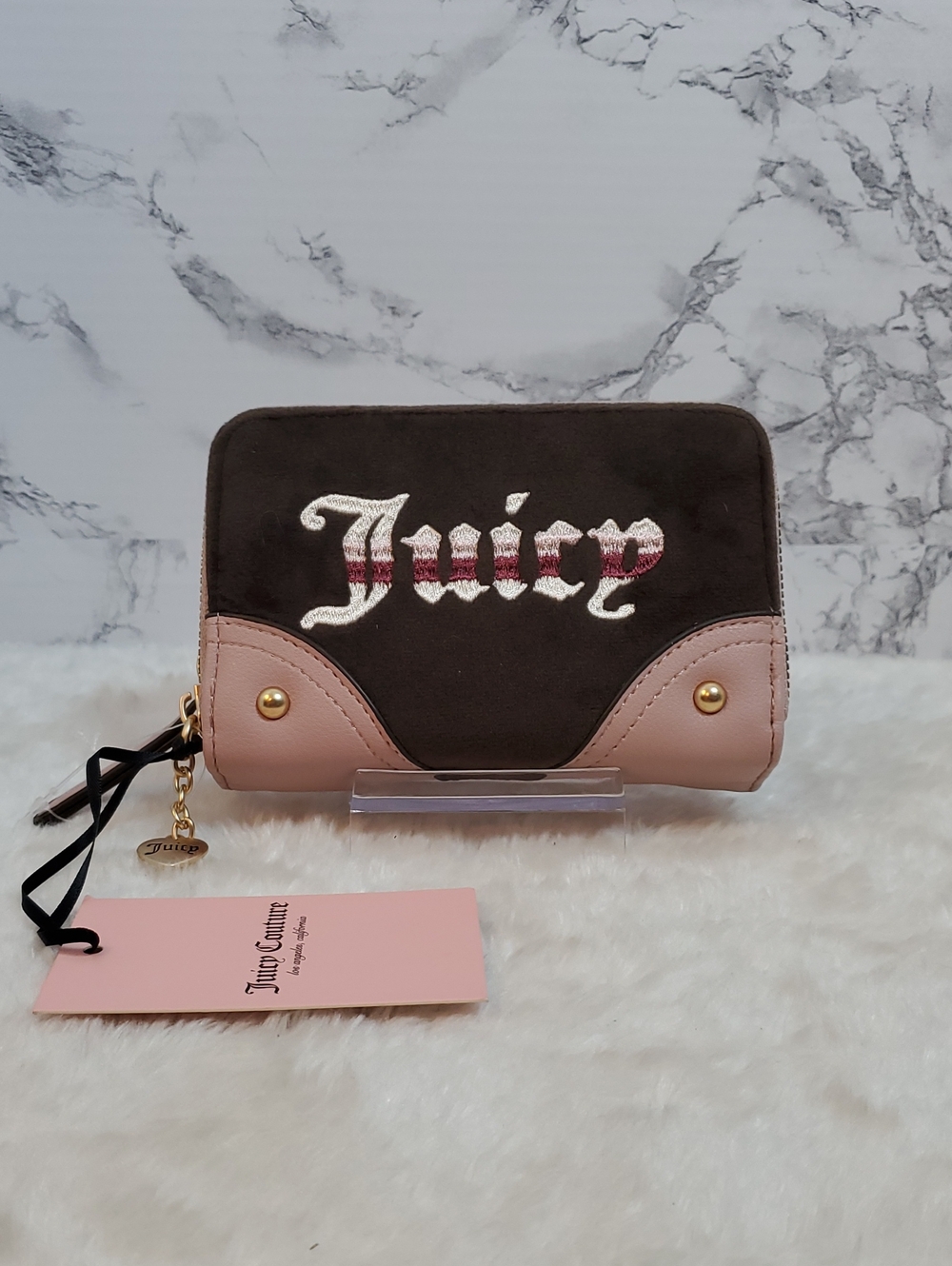Juicy Couture Retro Vibe Medium Double Zip Around Wallet NWT